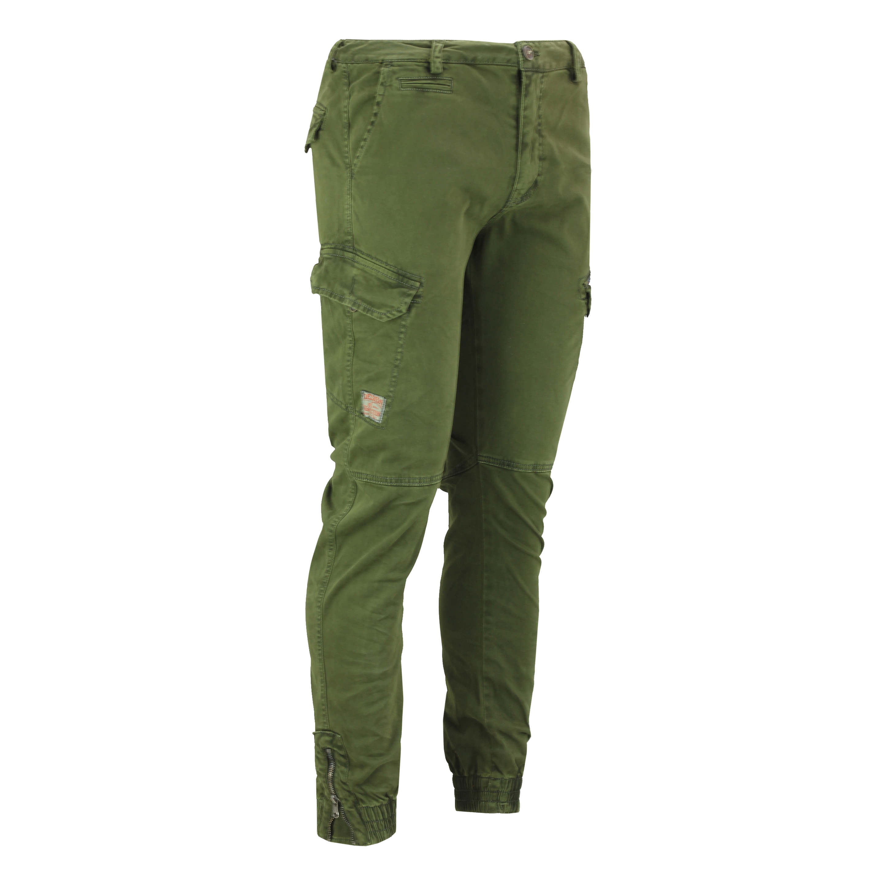 cuffed cargo trousers